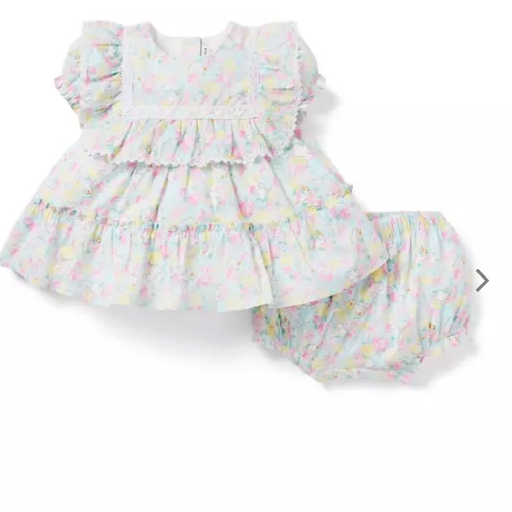 Baby Floral Ruffle Matching Set - Picture 6 of 6